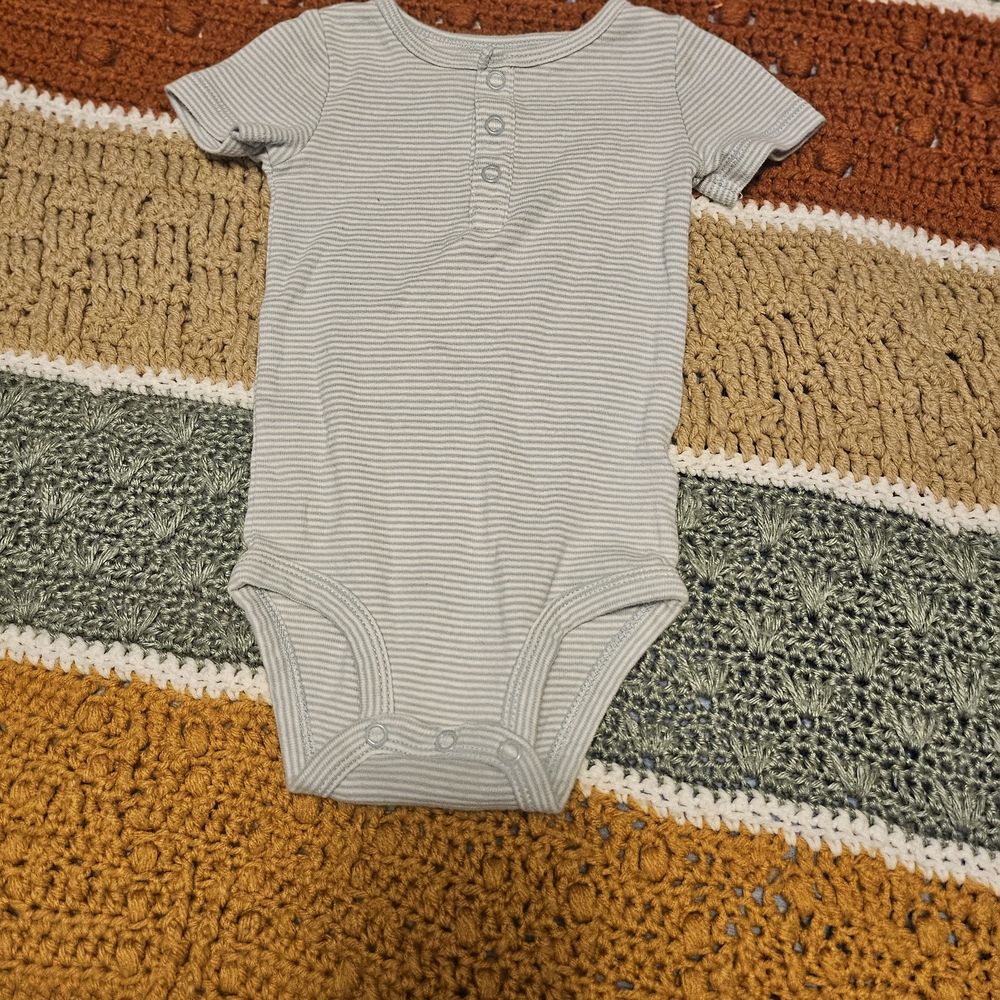 Carter's Gray Bodysuit Soft Cotton One Piece